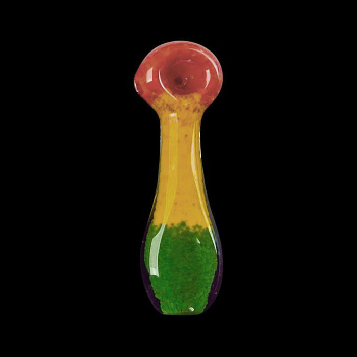 Red Eye Glass - Flatty Fritter Inside Out Hand Pipe