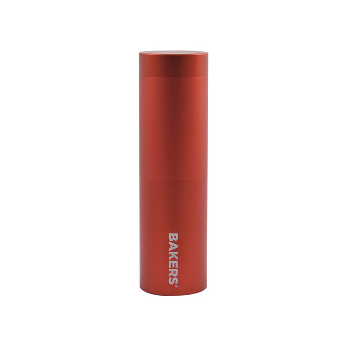 Red Bakers Bank Roll Crush-Proof Metal Storage Tube