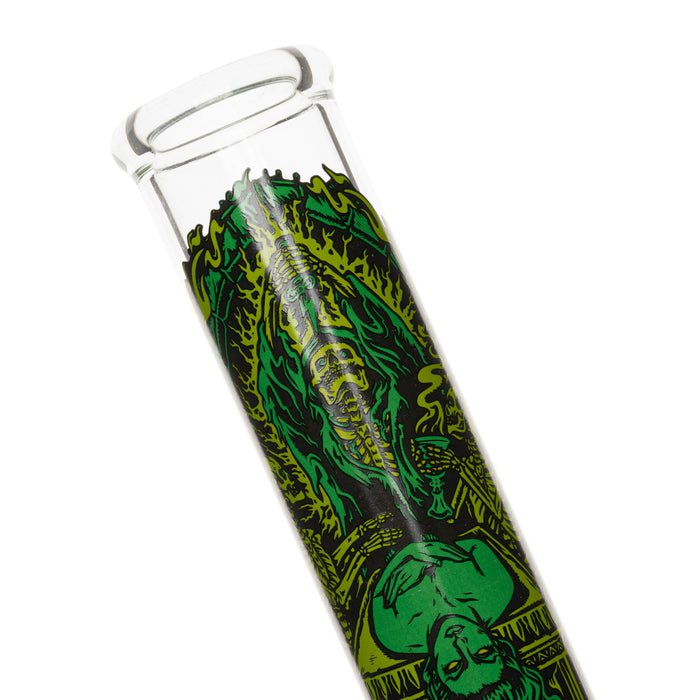 Creature Horror Themed Bongs 12" Clear Sacrifice Beaker Base Bong Decal Canada