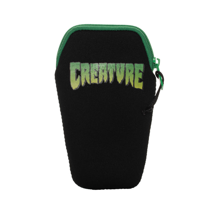 Creature 5" Bone Hand Pipe Black with Green Coffin Pouch Canada