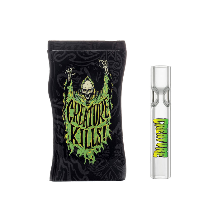 Creature Skateboards Reaper Kills Dugout and one hitter glass taster