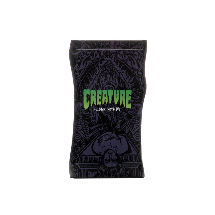 Creature Skateboards Sacrifice Dugout and one hitter glass taster