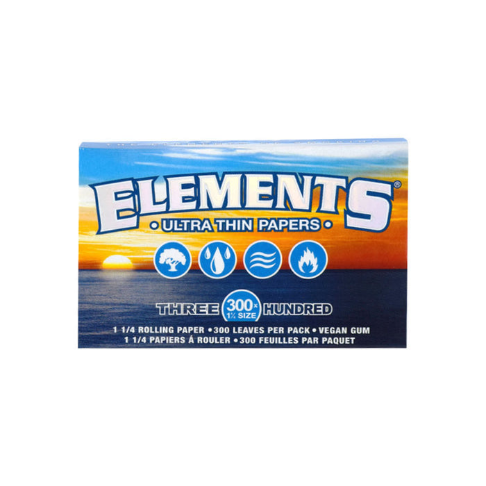 Elements Thin Rice Rolling Papers 300 Pack