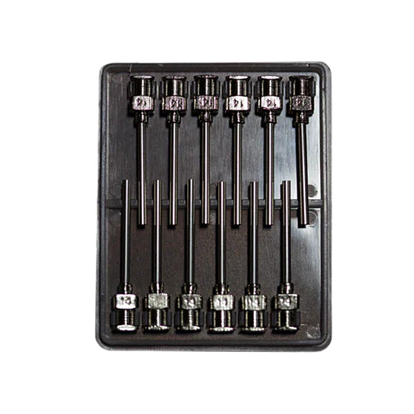 FiftyShot 1" Metal Luer Lock Cartridge Filling Needles - Pack of 12