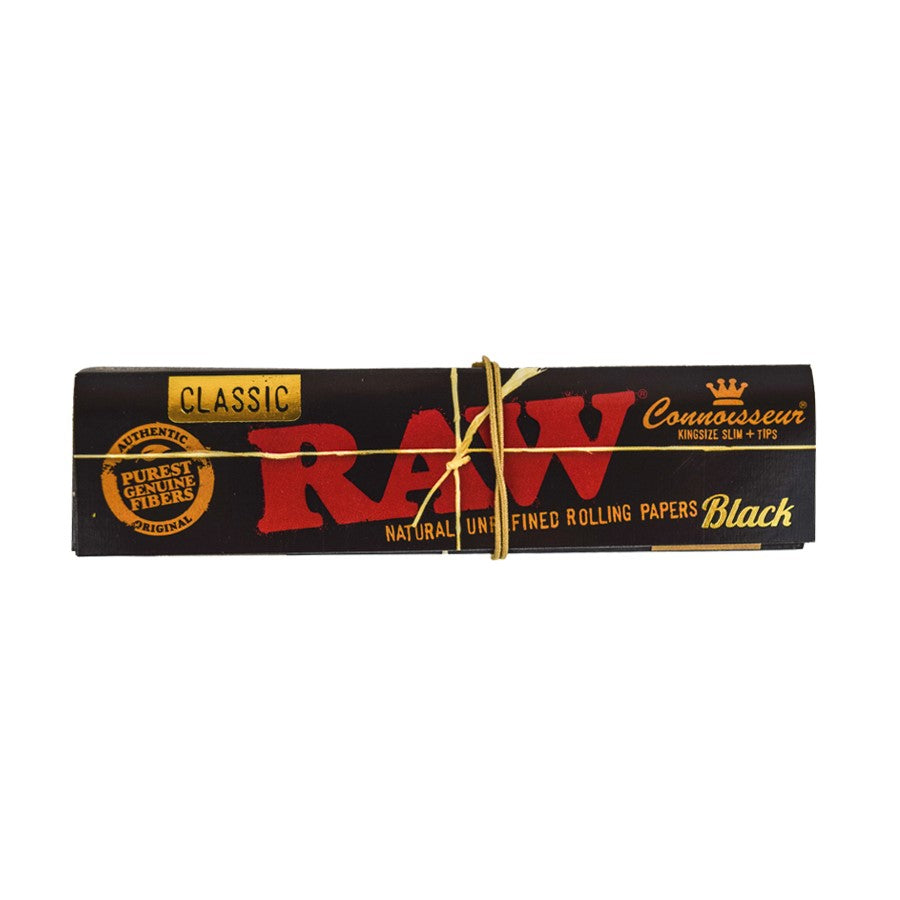 RAW Black Connoisseur King Size Slim with Tips | Head Candy | Canada ...