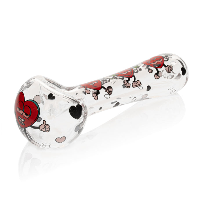 Red Eye Glass Smokin Hearts Valentines Weed Pipe Canada