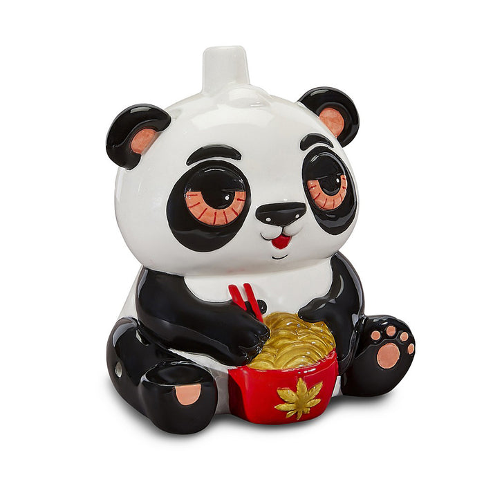 Ceramic Stoned Panda eating noodles Novelty Smoking Pipe Canada