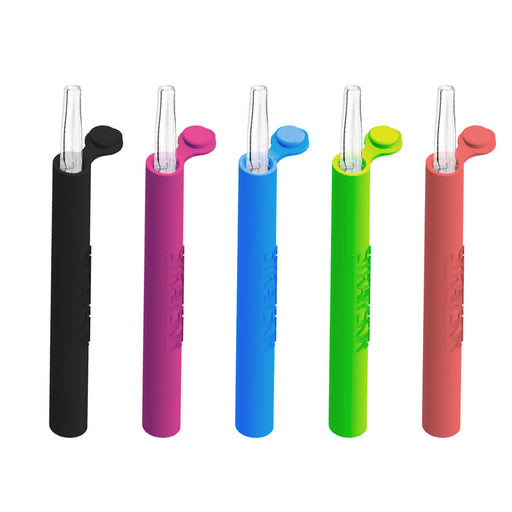 Glass Dab Straw with Silicone Travel Case Canada Online Free Shipping