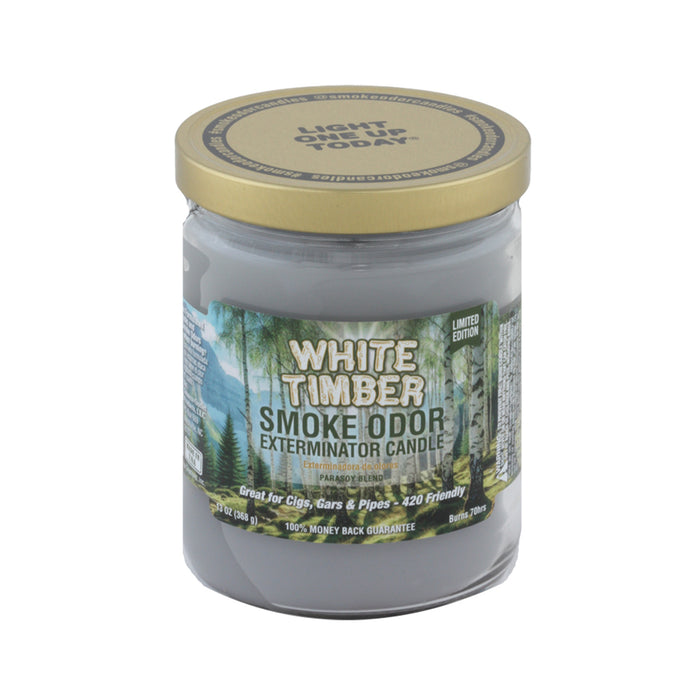 Smoke Odor Exterminator Candle - White Timber