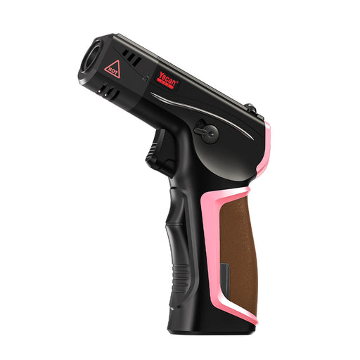 Yocan Red Beef Torch with Pink Accents and Leather Grip Canada