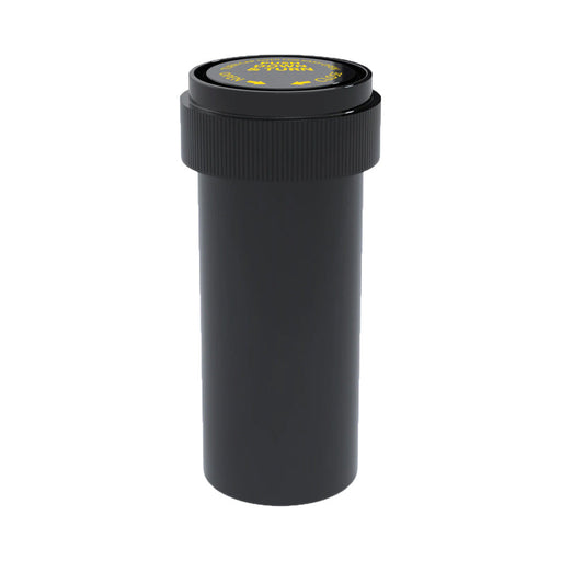 16 Dram Vial Prescription Bottle Opaque Black with Child Resistant Lid