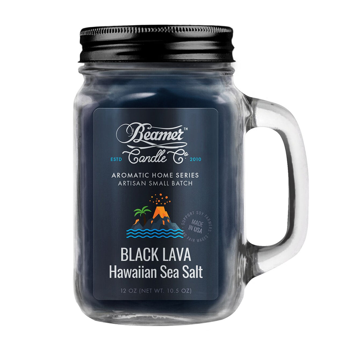 Beamer Candle Co - Black Lava Hawaiian Sea Salt | Head Candy