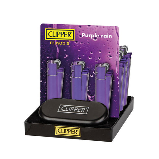 CLIPPER METAL LIGHTER - Full Size Refillable Flint Lighter Icy