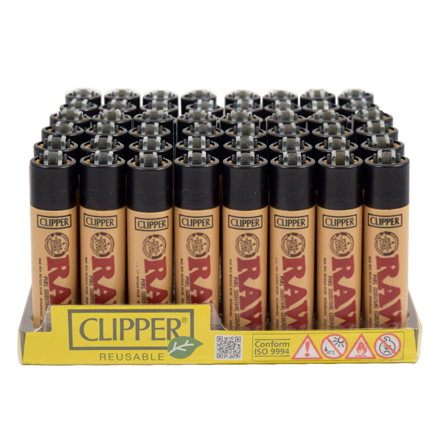 Clipper Lighter Raw Edition Reusable 1 PC, Size: 3 x 2 x 2, Beige