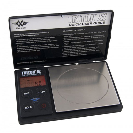 My Weigh Triton T3R Rechargeable Pocket Scale 500g x 0.01g Precision Black